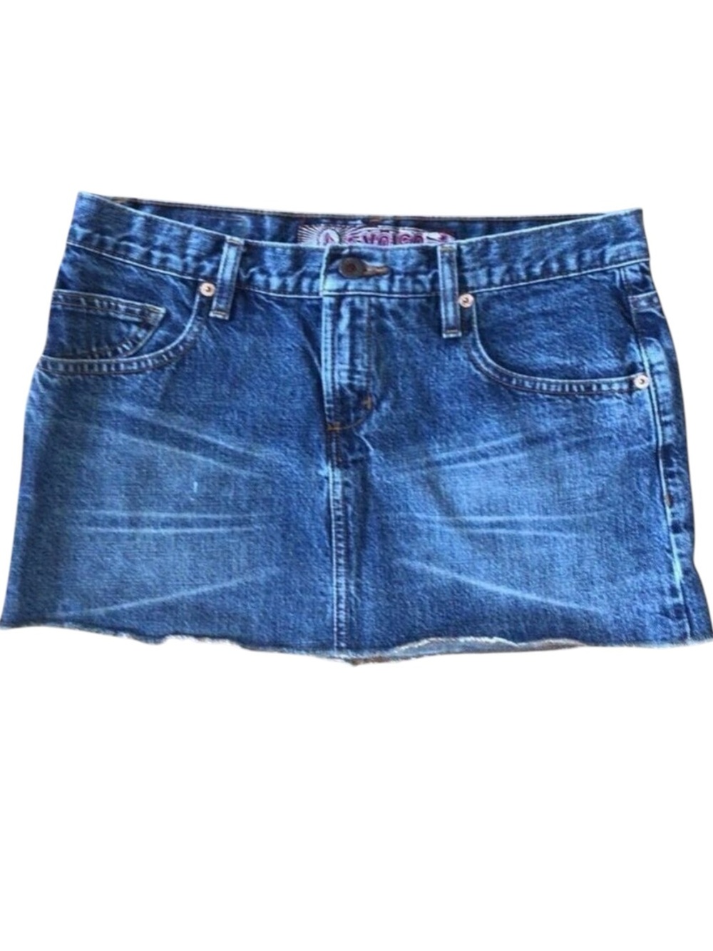VOLCOM stone board wear jeans skirt size 5